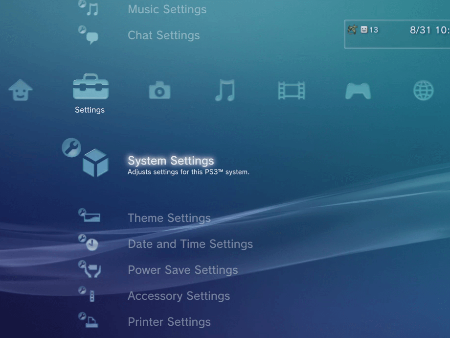 PlayStation 3 User Interface
