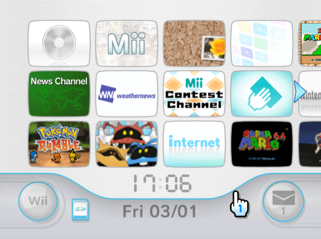 Nintendo Wii UI